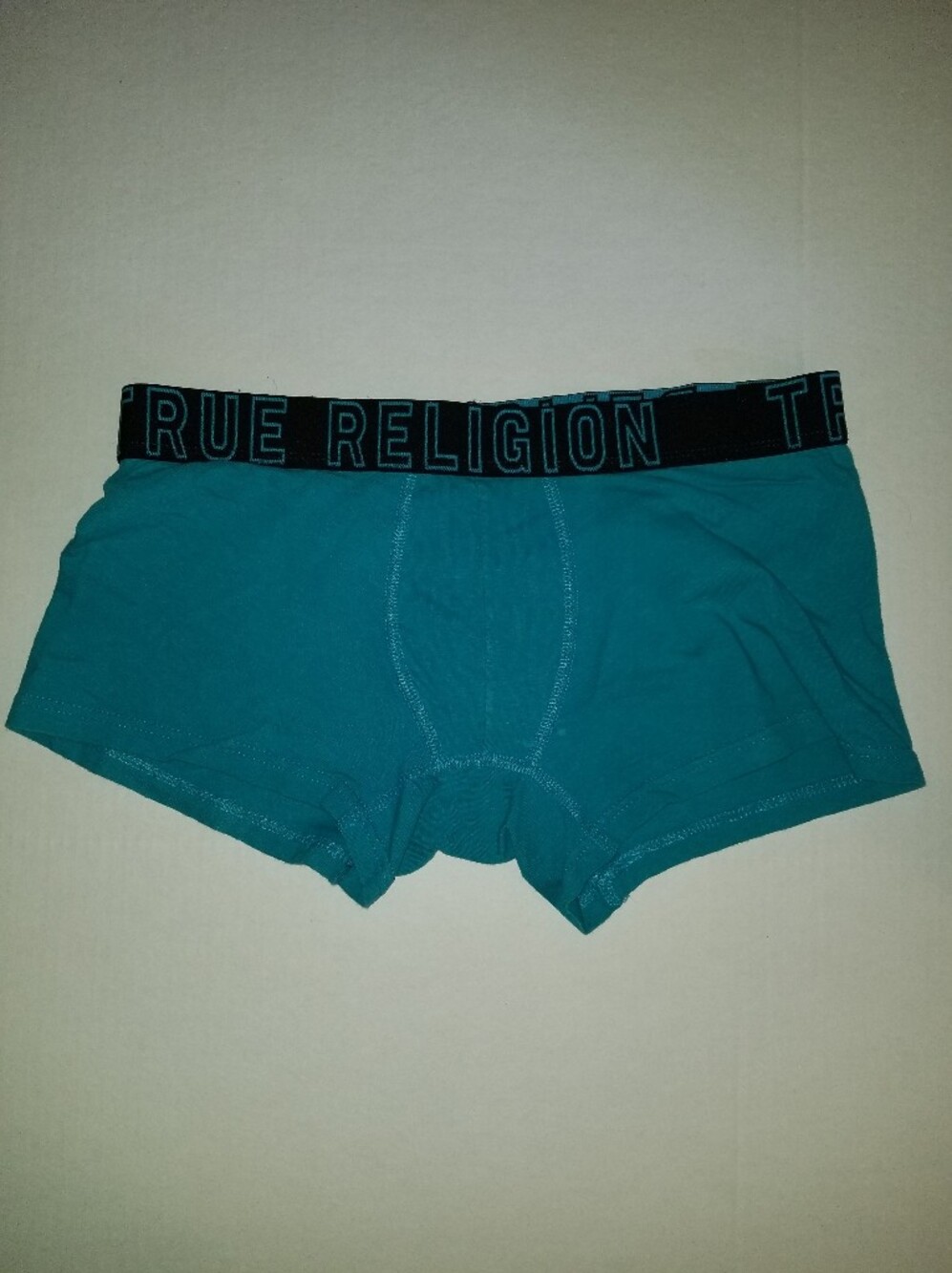 True Religion Teal Boxer Briefs with Branded Waistband Large